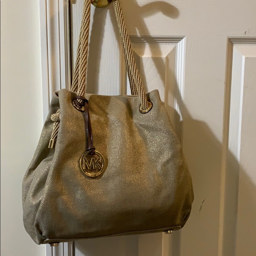 Authentic Michael Kors Golden Bag